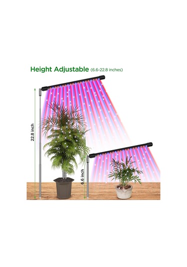 Yaleker Usb Gömülü Led Bitki Lambası, İç Mekan Saksı Bitkileri İçin, 3/9/12 Saat Zamanlama, 10 Seviye Parlaklık, Kırmızı/mavi/5500k Işık Spektrumu, Esnek Hortumlu Diğer