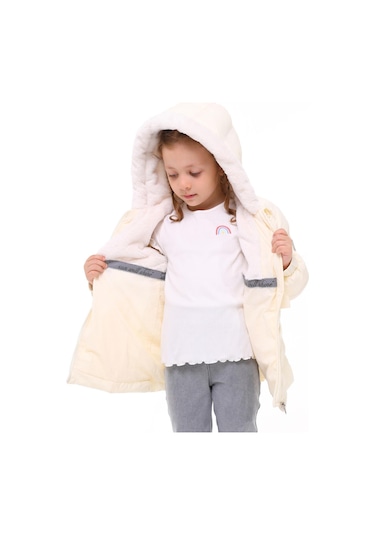 Benitto Kids Kız Bebek Çocuk Mont 51285-bej Bej