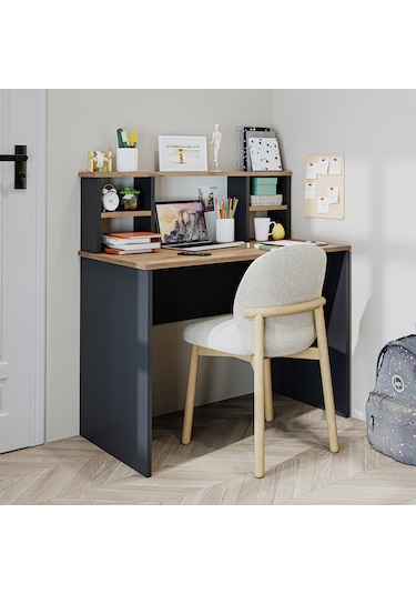 Paris Çalışma Masası , Çocuk Çalışma Masası,100 Cm Atlantik Çam - Antrasit Paris Çalışma Masası , Çocuk Çalışma Masası,100 Cm Atlantik Çam - Antrasit