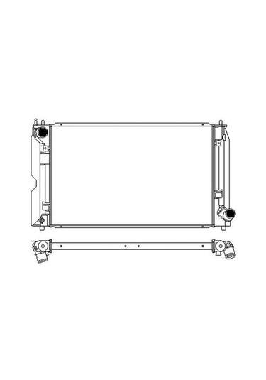ORIS BTO381016 Radyatör Brazing Corolla Uyumlu 2.0 D4D 01 625X378X16