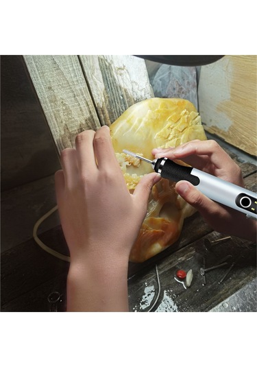 Konesam Mini El Aleti Seti - Usb Şarjlı Taş, Metal, Ahşap Gravür Ve Parlatma Makinesi 3 Hız Ayarlı