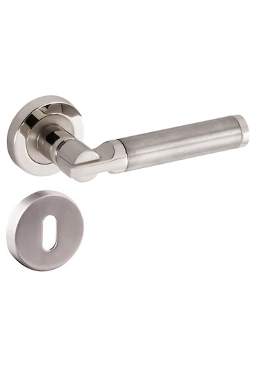 Nobel Kapı Kolu Rozetli Verda Oda Nikel Inox