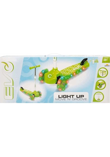 Evo 3 Tekerlekli Move'n Groove Işıklı Yeşil Scooter
