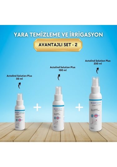 Actolind Solution Plus Yara Bakım Solüsyonu 50 ML + 100 ML + 250 ML