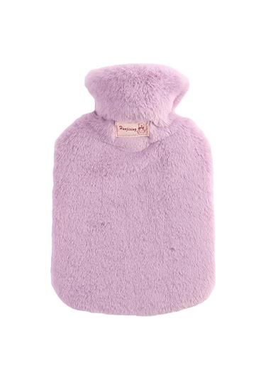 2000ML Peluş Sıcak Su Torbası El Ayak Isıtıcı Mor
