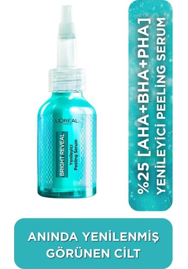 L'Oreal Paris Bright Reveal Koyu Lekelere Karşı Hızlı Etkili Yenileyici Peeling Serum 25 ML