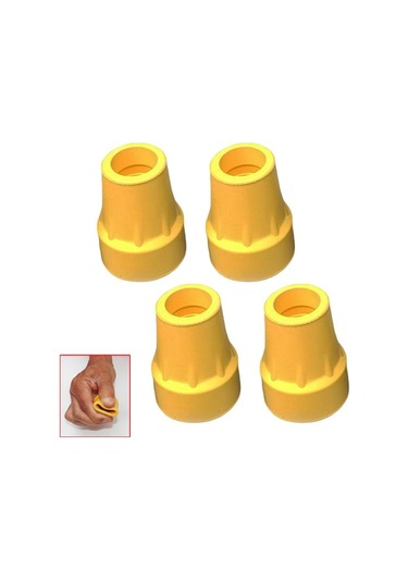 Suntek Baston Uçları Koltuk Değnekleri Sarı 4'lü