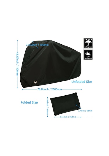 Ranyeek Su Geçirmez Bisiklet Örtüsü - Kilit Delikli, Uv Koruma, 29"e Kadar Uyumlu Kamuflaj Kırmızı