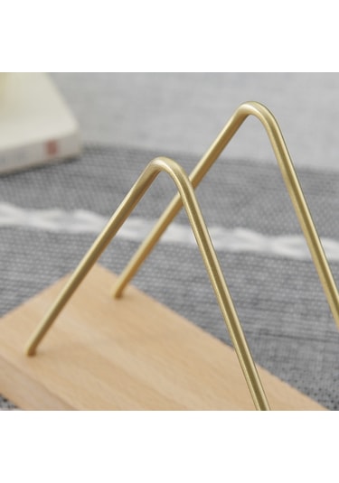 Sones Kayın Ağacı Kısa Tip Dikey Peçetelik Yemek Restoran Masa Dekoru Kağıt Peçeteler, Posta, Faturalar İçin