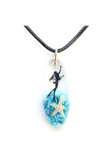 Blora Naturel Kolye No2 Mavi