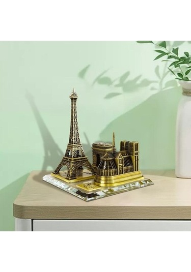 Lijinxu Magideal Kule Heykeli Bina Modeli Yaratıcı Paris Temalı Bronz