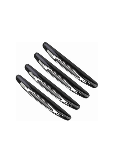 Kosona 4 Adet Siyah Araba Kapısı Koruması - Dayanıklı Plastik, Çizik Ve Çarpma Koruyucu, Kolay Kurulum