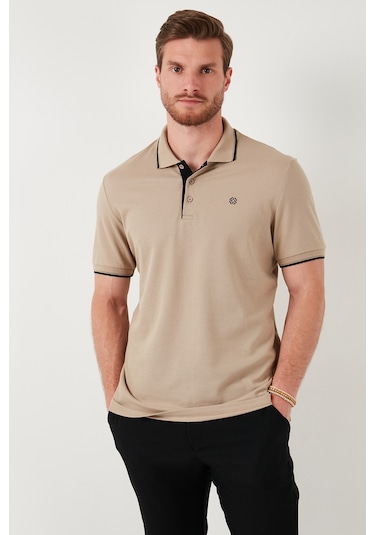 Buratti Pamuklu Slim Fit Şerit Detaylı Düğmeli Polo Yaka 5'Li Paket Erkek T Shirt 5902118S5 Siyah-Vişne-Gri Melanj-Vizon-Lacivert-Bordo