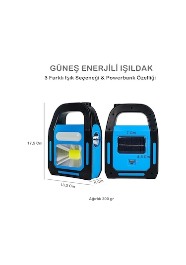 Solar Şarjlı Ve Güneş Enerjili Işıldak Çok Renkli
