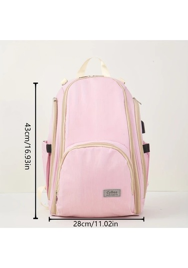 Wangxi Koyu Gri Yuksek Kaliteli Malzeme Cift Omuzlu Buyuk Kapasiteli Cok Fonksiyonlu Anne Cantasi Bebek Bezi Cantasi Koyu Gri