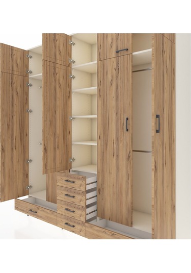 Hyperion Dolap 6 Raflı 6 Çekmeceli 4 Askılı 220x44x243 Aytaşı-çam/çam Atlas Çam/atlas Çam Hyperion Dolap 6 Raflı 6 Çekmeceli 4 Askılı 220x44x243 Aytaşı-çam/çam Atlas Çam/atlas Çam