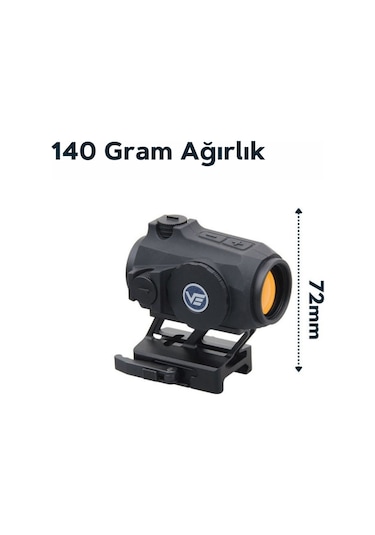 Vector Optics Maverick-ıv 1x20 Mini Rubber Armored Sop Siyah Red Dot Nişangah Siyah