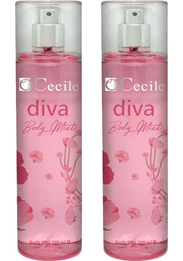 Cecile Diva Body Mist Vücut Spreyi 200 ML x 2