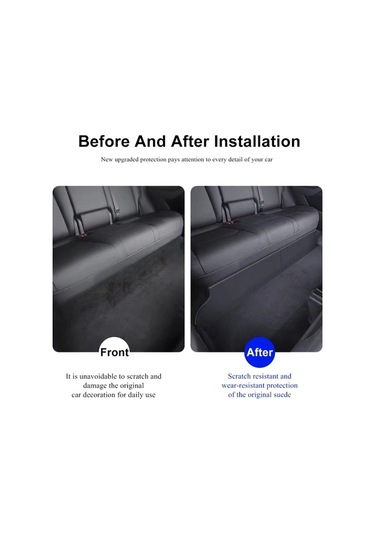 Tesla Model Y 2pcs / Set Araba Arka Koltuk Alt Koruma Paneli