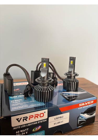 Vr Pro 18000 Lümen Silver H7 Yeni Nesil Led Xenon