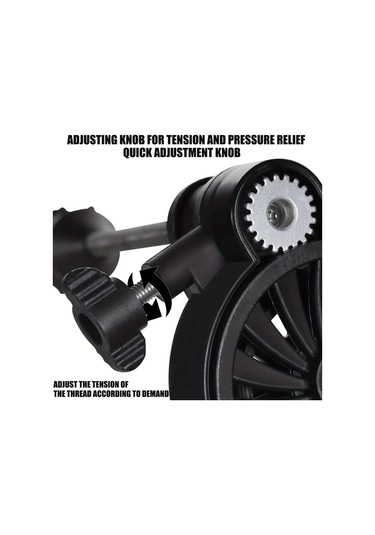 Xuweiwei Siyah Balık Hattı Sarıcı Makarası Ayarlanabilir Taşınabilir Masa Kelepçeli Tel Sarıcı Geri Kazanım Ekipmanı