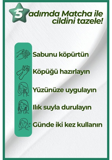 Cosmetex Roland Cha No Sui Matcha Yüz Temizleme Sabunu 100 G