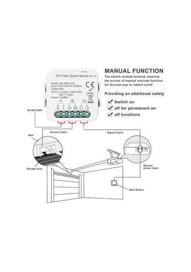 Tuya Wifi Kapı Açacağı Akıllı Garaj Kapısı Açacağı Kontrol Cihazı Cep Telefonu Uzaktan App Kontrolü Alexa Home İle Uyumlu Ses Kontrolü