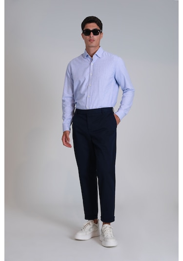 Lufian Gabrıel Spor Erkek Chino Pantolon Slim Fit Lacivert Lacivert 112190305100200 Lacivert
