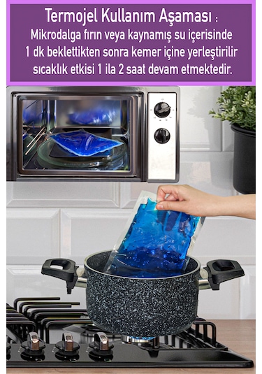 VAVEY Termojel Hediyeli Yeni Nesil Sıcak Soğuk Regl Kemeri Love Kahve