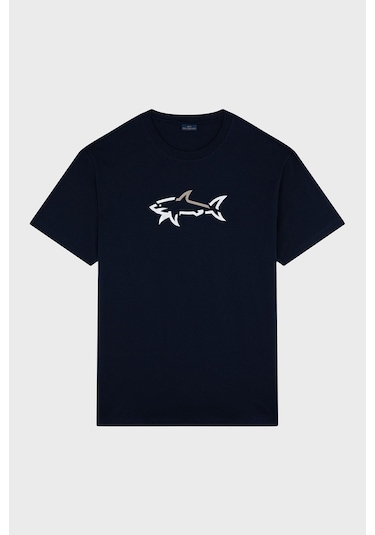 Paul & Shark Erkek T Shirt 24411085 013 Lacivert Lacivert