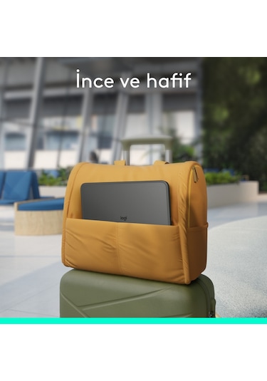 Logitech Combo Touch 11 İnç Apple Uyumlu iPad  Pro M4 İle Türkçe Klavyeli Tablet Kılıfı - Gri