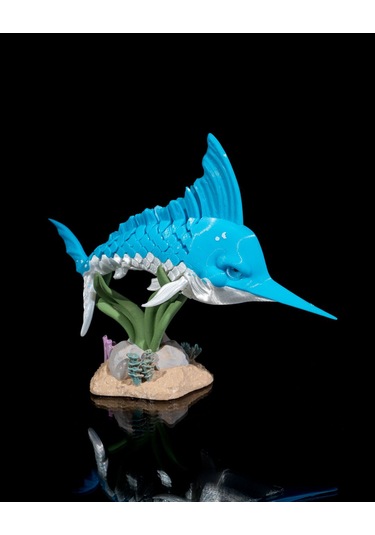 Hareketli Marlin Balığı Standlı 21x13cm