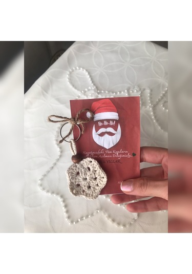 Yılbaşı Konseptli Kişiye Özel Kart Tasarım & Örgü Anahtarlık