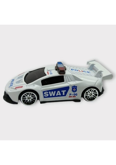 Metal Mini Polis Arabası 8 Cm - Polis - 3 Lisinya