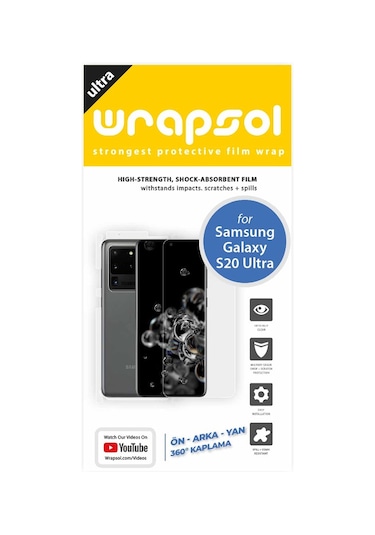 Samsung Uyumlu Galaxy S20 Ultra Ekran Koruyucu / Ön Arka Yan
