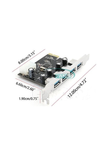 USB 3 0 PCI Express PCI E 4 Port Kart Çoklayıcı PCIe