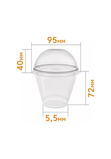 Make&pack Trifle Bardağı, Tek Kullanımlık Kremey, 200 Ml 20 Adet 179914805 Beyaz