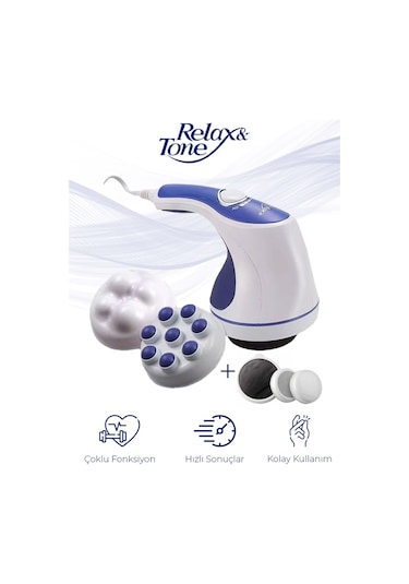 Relax Spin Tone Rl-060 Super Tone  Titreşimli Masaj Aleti Beyaz - Mavi