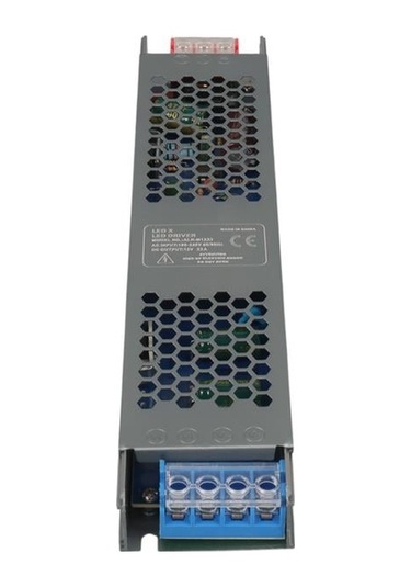Ledx Aln-m1233 12 Volt 33 Amper 240x24x12mm Ultra Slim Metal Kasa Adaptör