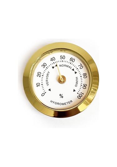 Analog Higrometre Nem Ölçer Humidor Puro Kutusu için Metal Çerçev N11.1838