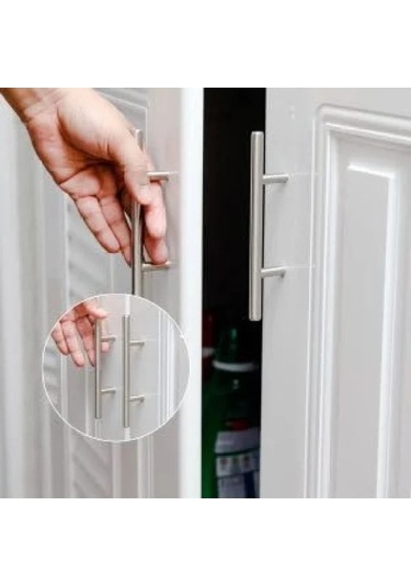 Paslanmaz Çelik İnox Dolap Çekmece Kulp 160 Mm A.Ağaç