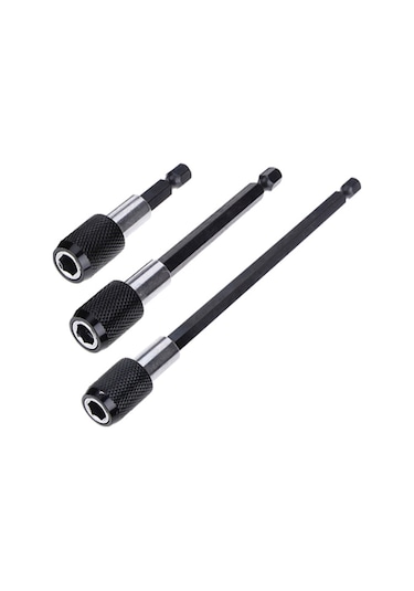 Ximistore9 3 Adet Manyetik Uzatma Ucu - 1/4" Altıgen Şaftlı Matkap Uçları