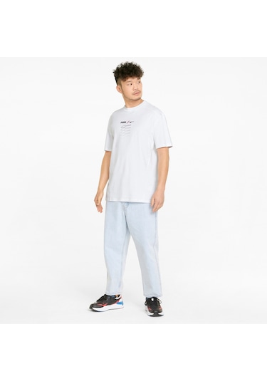 Puma Rad/cal Graphıc Erkek Tişört 671575 02 Beyaz