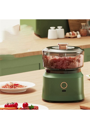 Elektrikli Sarımsak Püresi Öğütücü, Gıda Doğrayıcı, Kahverengi Kahverengi