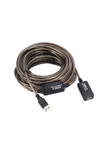 Alfais 5227 Aktif USB Dişi Erkek Uzatma Kablosu 10 M