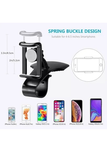 Liangmei Araç Telefonu Tutucu Evrensel Pano Standı Kolay