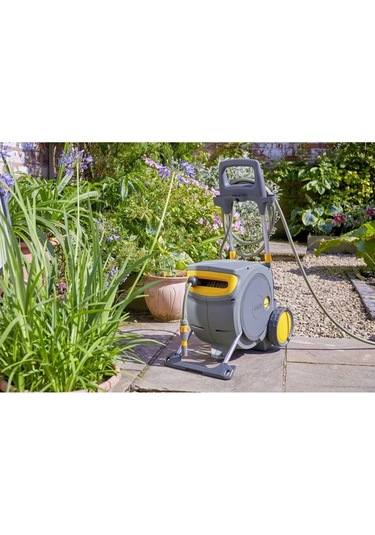Hozelock 100488h Tekerlekli 35 M Hortumlu Otomatik Geri Sarmalı Hortum Toplama Makara Seti