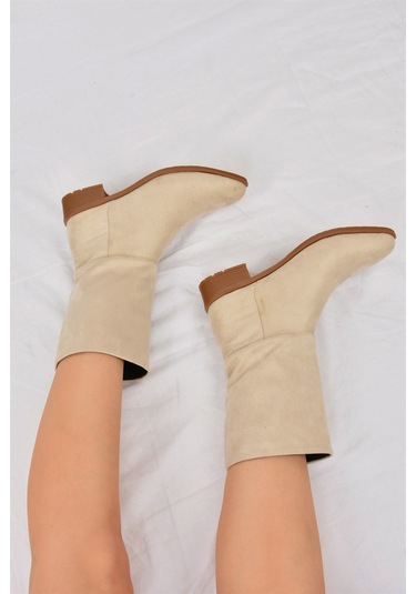 Fox Shoes  Ten Süet Düz Taban Günlük Kadın Bot L726597702 Ten-Süet