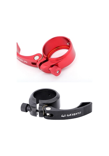 Neevoyu Alüminyum Bisiklet Oturma Tüp Klembi 41mm Çap 33.9mm Oturma Tüpü İçin Kırmızı Kolay Kurulum Kırmızı