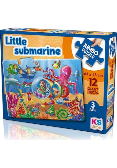 Ks Games Little Submarine 12 Parça Jumbo Boy Puzzle